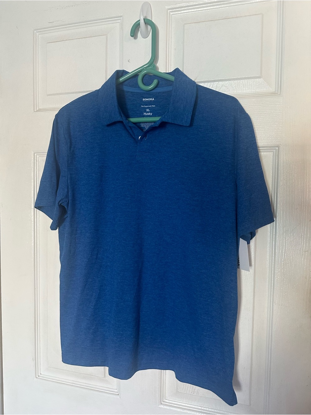 Sonoma Boy’s  Blue Super Soft Polo Shirt - Classic Short Sleeve